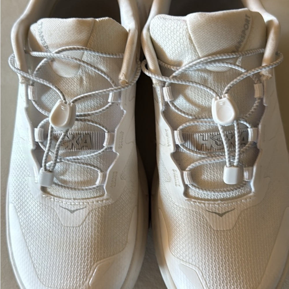 Hoka White Athletic Sneakers